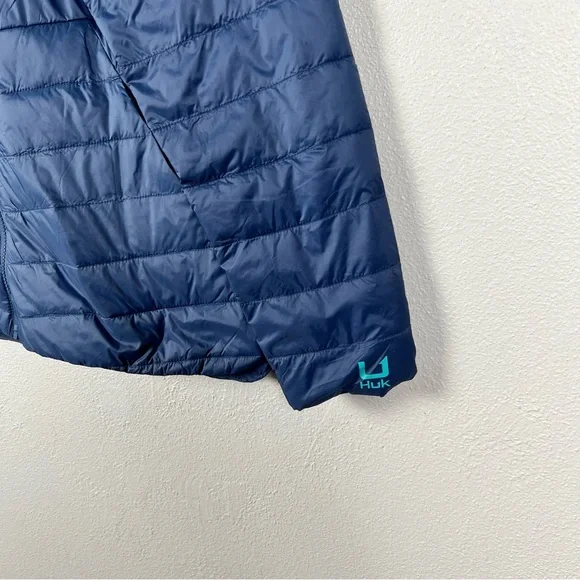 Huk Waypoint Primaloft Insulated Lightweight Packable Jacket Navy Large NWT